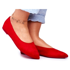 PS1 Bailarinas Mujer Eco-Suede Red Bellissima rojo