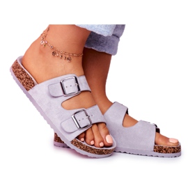 EVE Pantuflas De Mujer En Corcho Con Hebillas Gris Si Señor EVE Pantuflas De Mujer En Corcho Con Hebillas Gris Si Señor