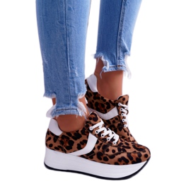 NFR Zapatillas Deportivas Mujer Leopard SportFreak blanco marrón