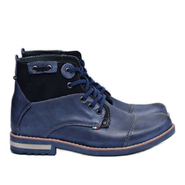 KOMODO Botas Hombre Azul Marino Zapatos Altos Rebrand