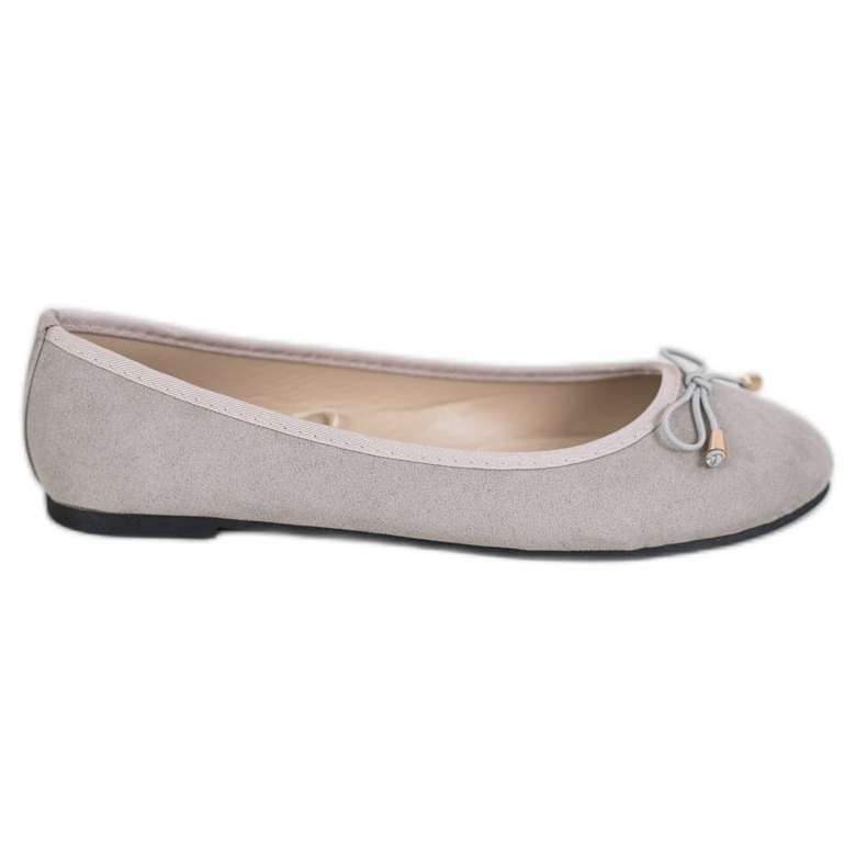 SHELOVET Bailarinas casuales gris