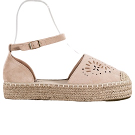 Seastar Alpargatas Caladas En La Plataforma beige
