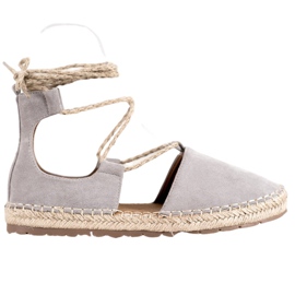 Seastar Alpargatas de ante con ribete gris