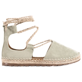 Seastar Alpargatas de ante con ribete verde