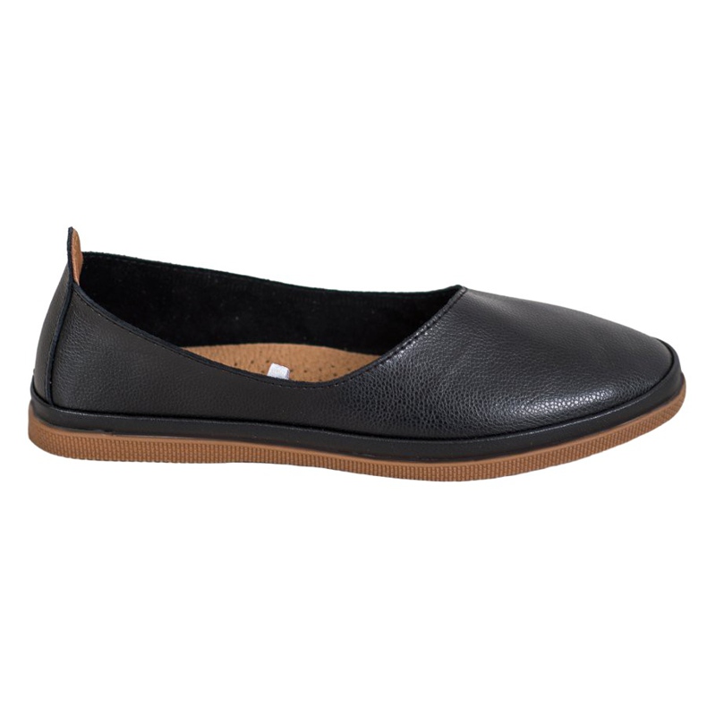 Zapatos VINCEZA de piel sin cordones negro