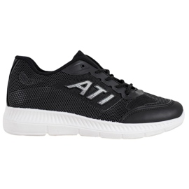 SHELOVET Zapatos cómodos con malla negro