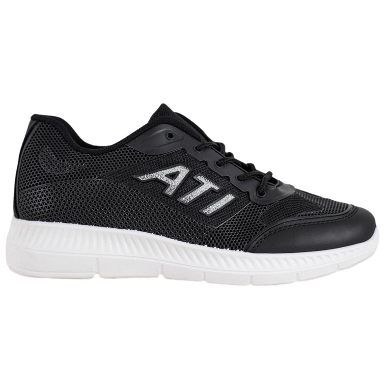 SHELOVET Zapatos cómodos con malla negro