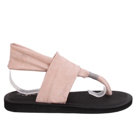 Sandalias, sandalias de algodón rosa DD82P Pink rosado