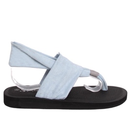 Azul DD82P Chanclas azules, algodón