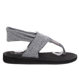 Gris Sandalias, algodón, gris DD81P Gris