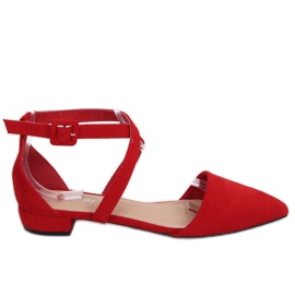 Bailarinas recortadas rojas LL-213P Red rojo Bailarinas recortadas rojas LL-213P Red rojo