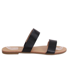 Pantuflas rectas negras S060074 Negra negro Pantuflas rectas negras S060074 Negra negro