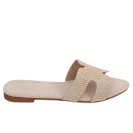 Pantuflas beige de mujer Q-88 Beige