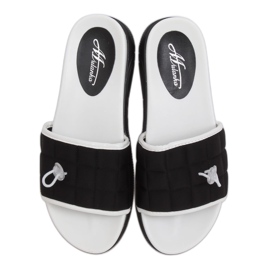 Pantuflas negras de mujer negras G-338 Black negro