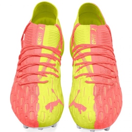 Botas de fútbol Puma Future 5.1 Netfit M Osg Fg Ag 105931 01 rojo naranjas y rojos