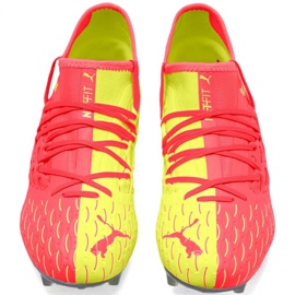 Botas de fútbol Puma Future M 5.3 Netfit Osg Fg Ag 105936 01 rojo naranja