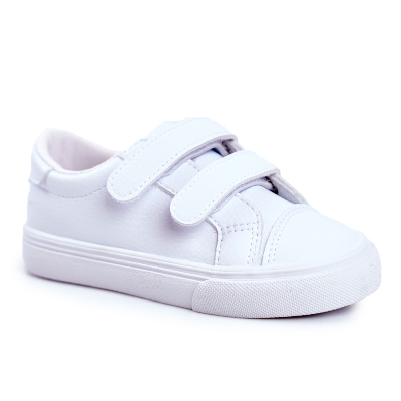 Apawwa Zapatos deportivos Pergomo Velcro para niños blancos