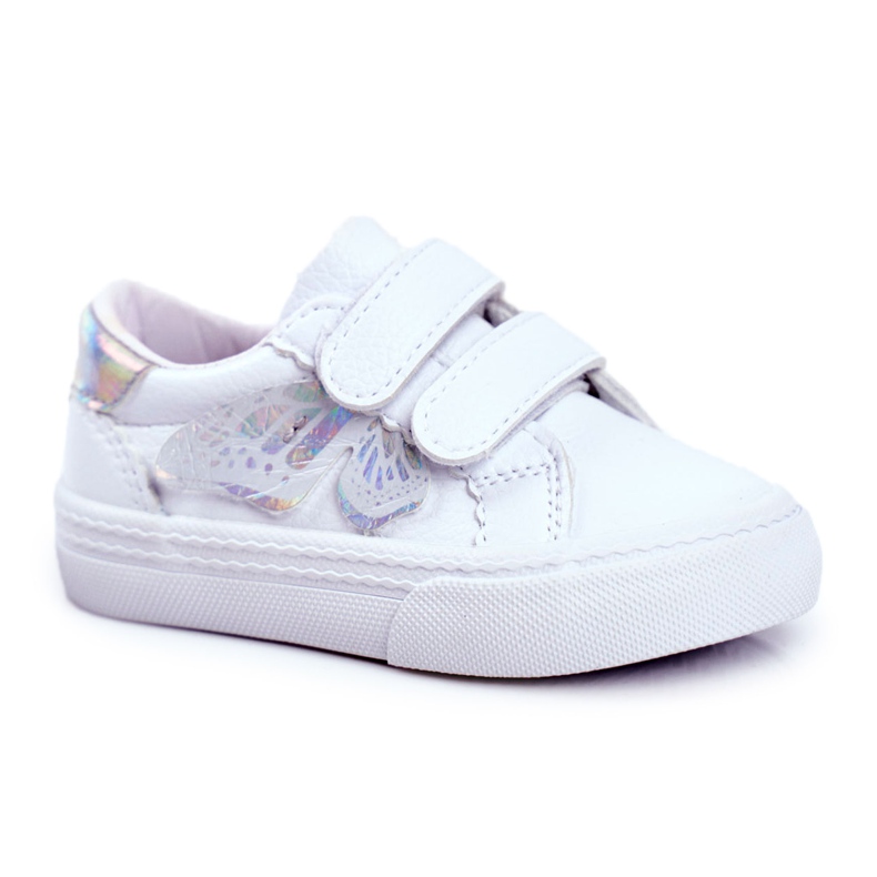 Apawwa Deportivas Infantiles Mariposa Blanca Velcro Dusmo blanco