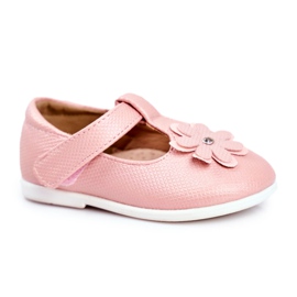 Apawwa Bailarinas infantiles en Velcro Flor Rosa Anthrela rosado