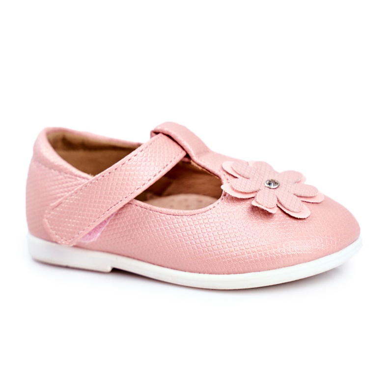 Apawwa Bailarinas infantiles en Velcro Flor Rosa Anthrela rosado