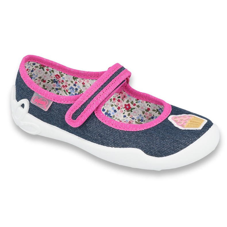 Calzado infantil befado 114X398 azul marino multicolor rosado