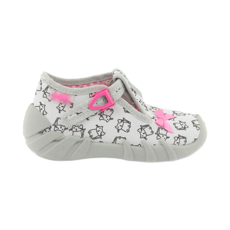 Calzado infantil befado 110P377 rosado gris