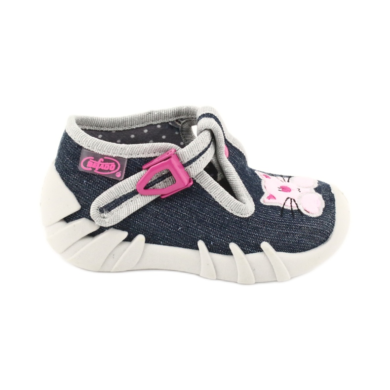 Calzado infantil befado 110P378 azul marino rosado gris multicolor