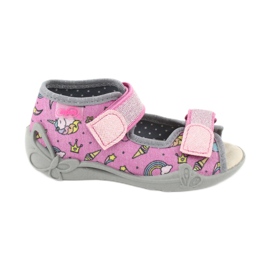 Calzado infantil befado amarillo 342P010 rosado gris multicolor