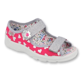 Calzado infantil befado 969X147 rosa gris
