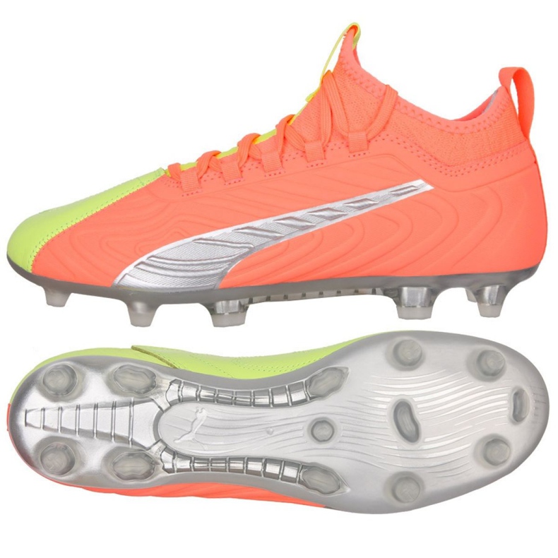 Botas de fútbol Puma One 20.3 Osg FG / AG M 105961 01 multicolor naranja Botas de fútbol Puma One 20.3 Osg FG / AG M 105961 01 multicolor naranja