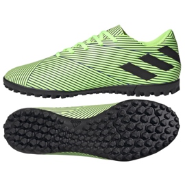 Botas de fútbol adidas Nemeziz 19.4 Tf M FV3317 multicolor verde Botas de fútbol adidas Nemeziz 19.4 Tf M FV3317 multicolor verde