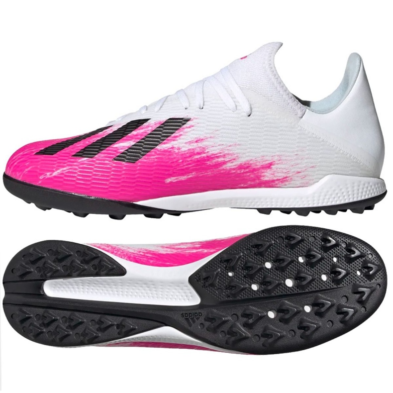 Botas de fútbol adidas X 19.3 Tf M EG7157 multicolor blanco Botas de fútbol adidas X 19.3 Tf M EG7157 multicolor blanco