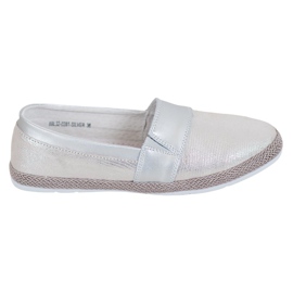 Evento Slipons plateados cómodos gris