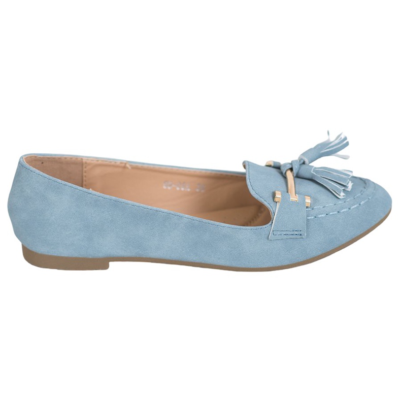 Nio Nio Mocasines elegantes con flecos azul