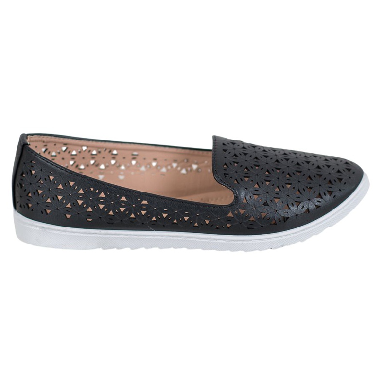 Renda Señores cómodos calados negro Renda Señores cómodos calados negro