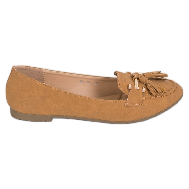 Nio Nio Mocasines elegantes con flecos marrón Nio Nio Mocasines elegantes con flecos marrón