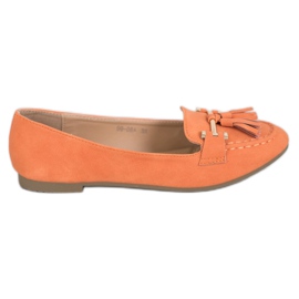 Nio Nio Mocasines elegantes con flecos naranja
