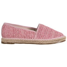 SHELOVET Alpargatas Rosa Trenzadas rosado