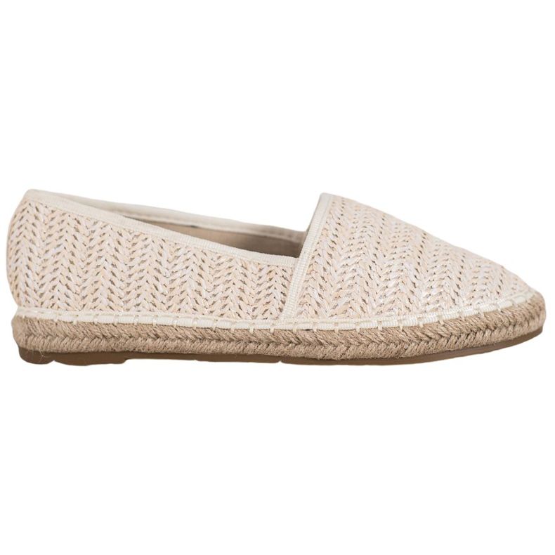 SHELOVET Alpargatas Beige Trenzadas
