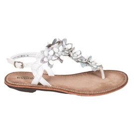Evento Sandalias Flip-Flops con Flores blanco Evento Sandalias Flip-Flops con Flores blanco