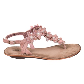 Evento Sandalias Flip-Flops con Flores rosado