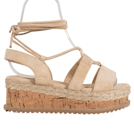 Seastar Cuñas de moda atadas marrón