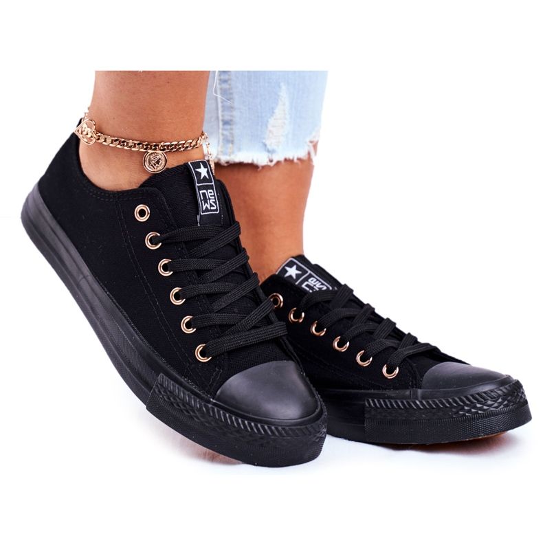 NEWS Zapatillas Mujer Low Material Negro Ecoma