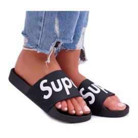 SEA Pantuflas Negras Mujer Super Losaria negro