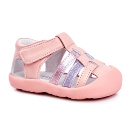Apawwa Sandalias Infantiles con Velcro Purpurina Rosa Ontario rosado