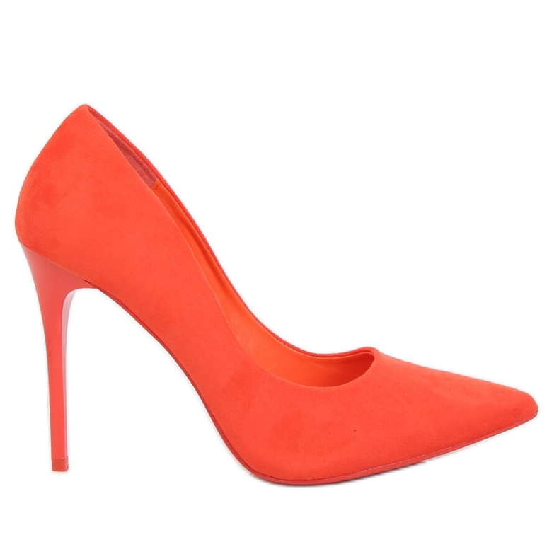 Zapatos de salón en ante naranja LE07P Naranja