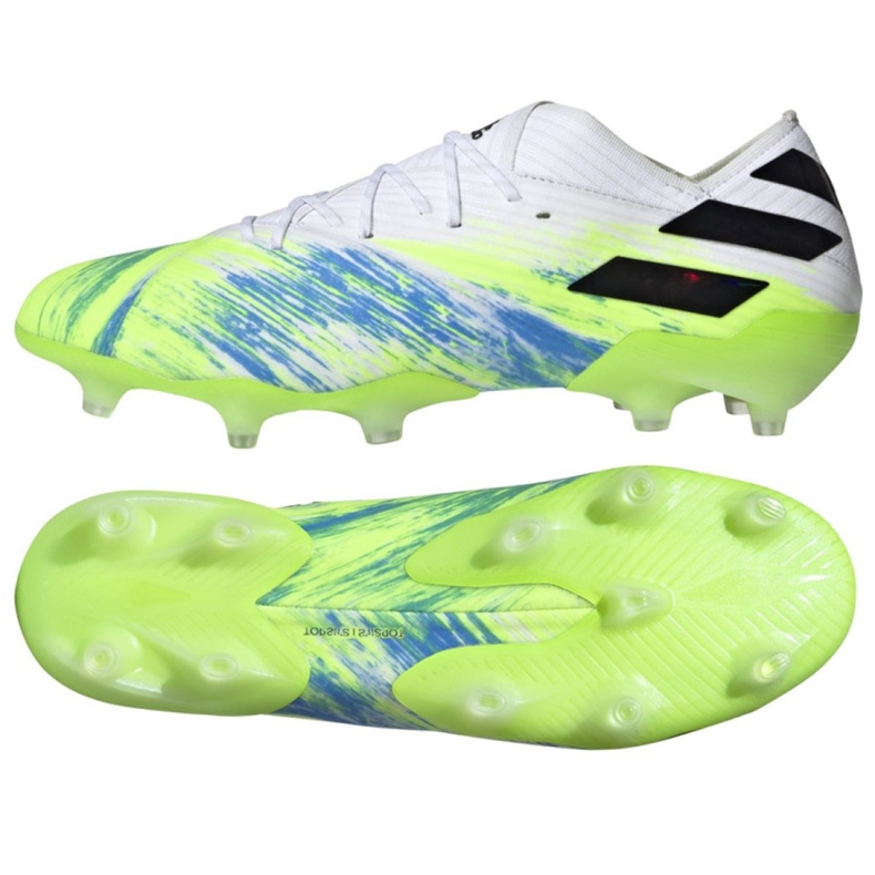 Botas de fútbol adidas Nemeziz 19.1 Fg M EG7325 multicolor verde