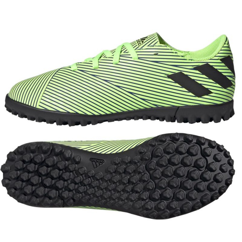 Botas de fútbol adidas Nemeziz 19.4 Tf Jr FV3314 multicolor verde Botas de fútbol adidas Nemeziz 19.4 Tf Jr FV3314 multicolor verde