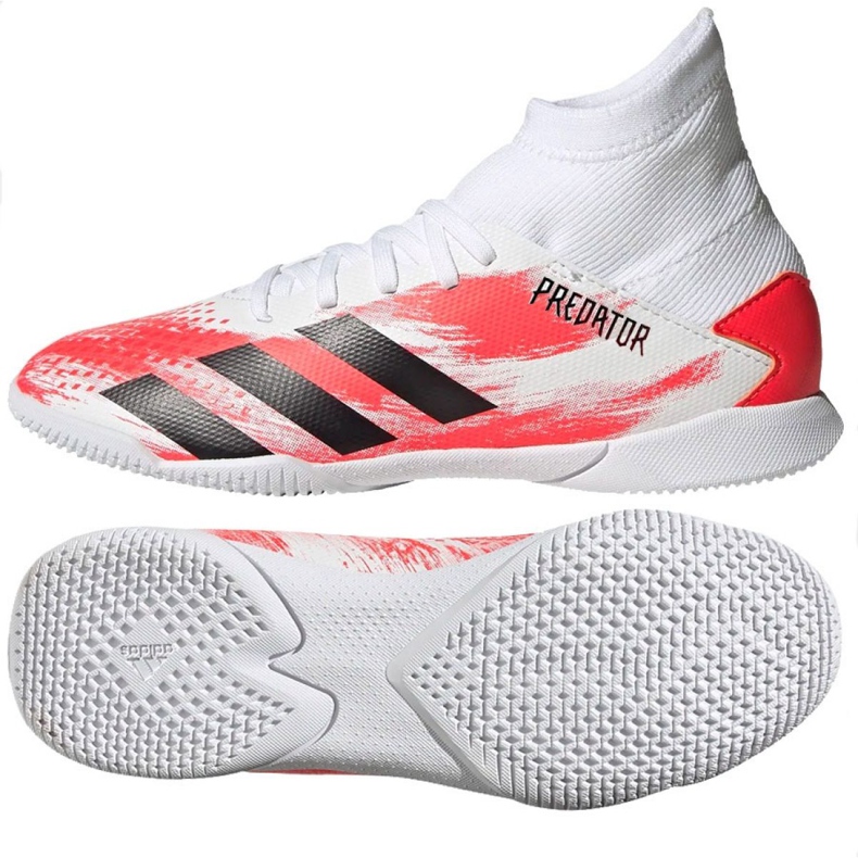 Zapatos de interior adidas Predator 20.3 In Jr EG0931 multicolor blanco