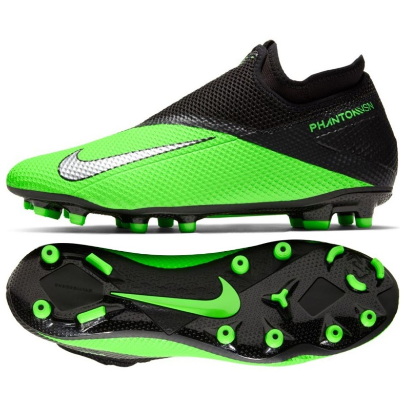 Zapatillas de fútbol Nike Phantom Vsn 2 Academy Df Fg Mg M CD4156-306 multicolor verde